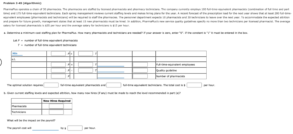 Please fill in the blanks. Problem 2-49