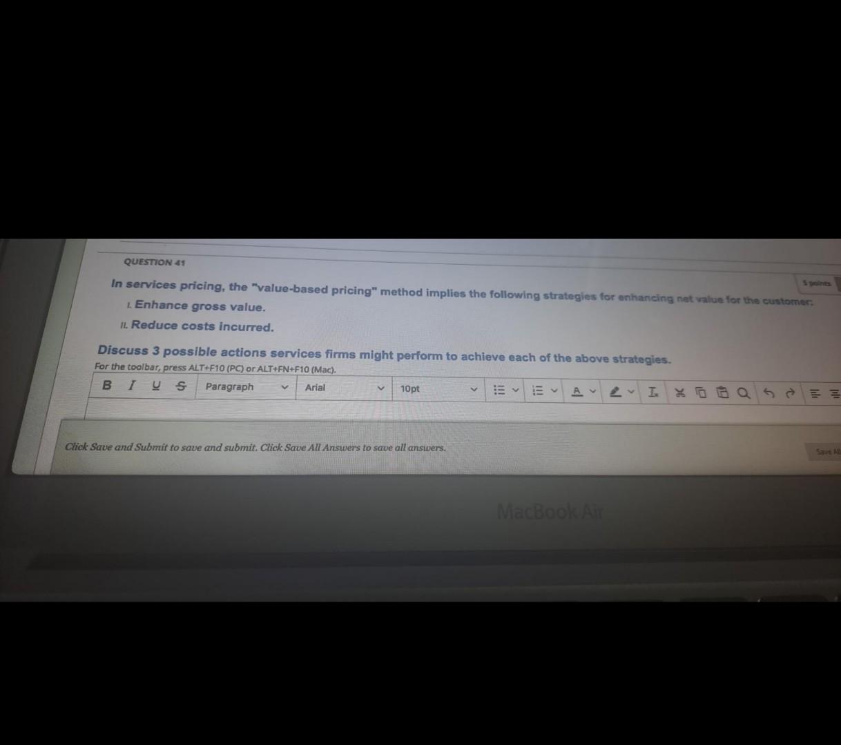 please try answering asap QUESTION 41 In services