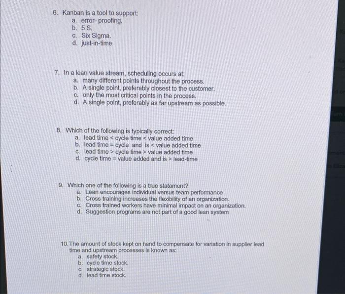 1. The takt time number means: a. cycle assembly