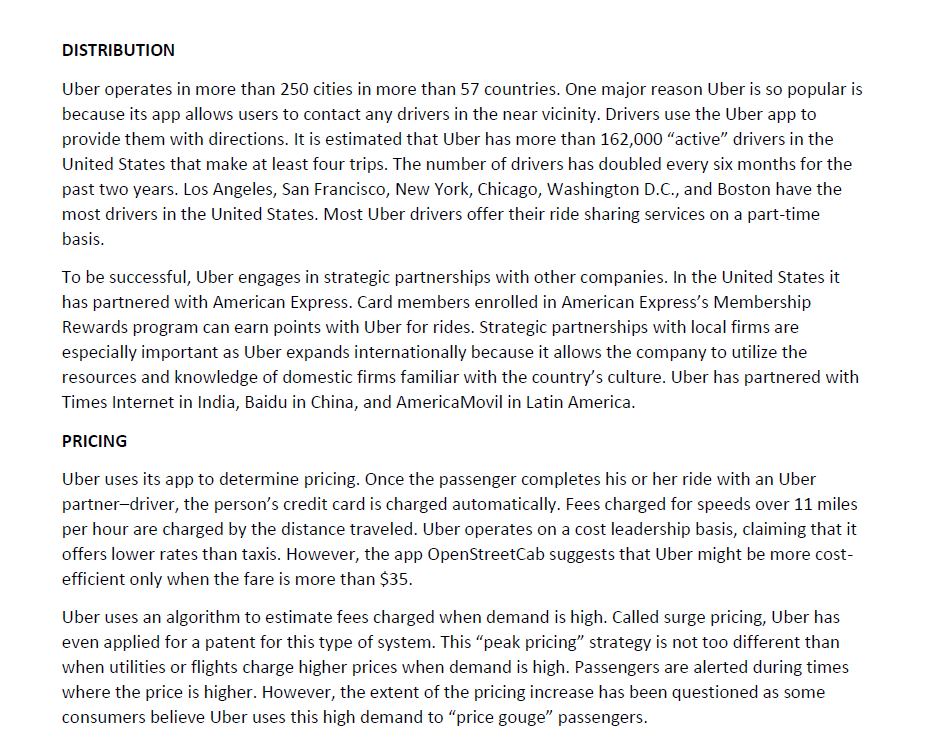 Q2. How can Uber manage these challenges? Uber