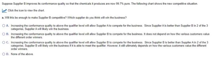 Please answer both questions. Suppose Supplier B