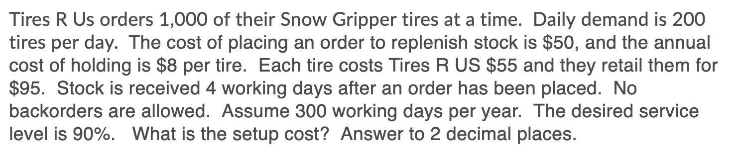 Tires R Us orders 1,000 of their Snow Gripper