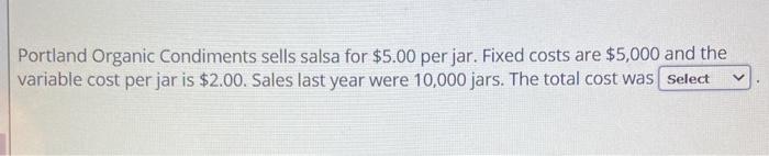 Portland Organic Condiments sells salsa for $5.00
