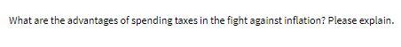 What are the advantages of spending taxes in the