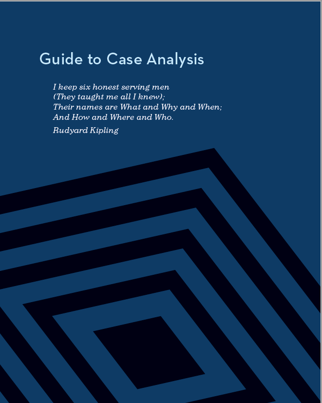 The case assignment will be based on Case #13 in