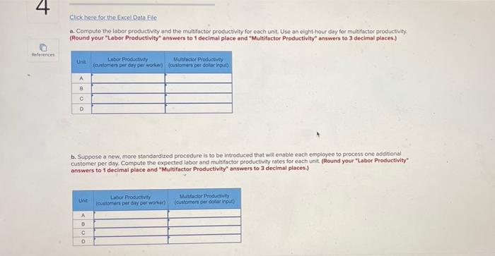 4 References Mc Graw The following table shows