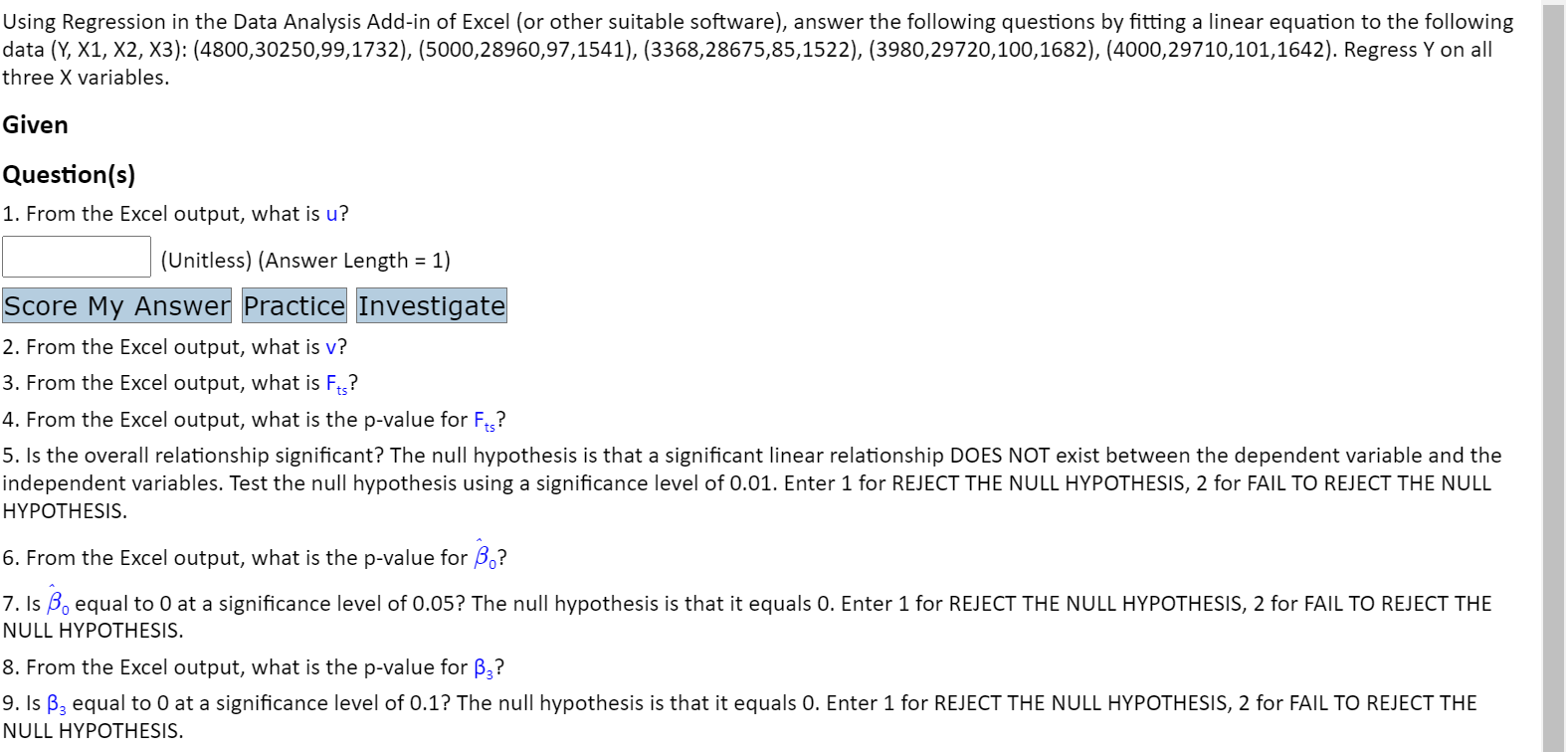Using Regression in the Data Analysis Add-in of