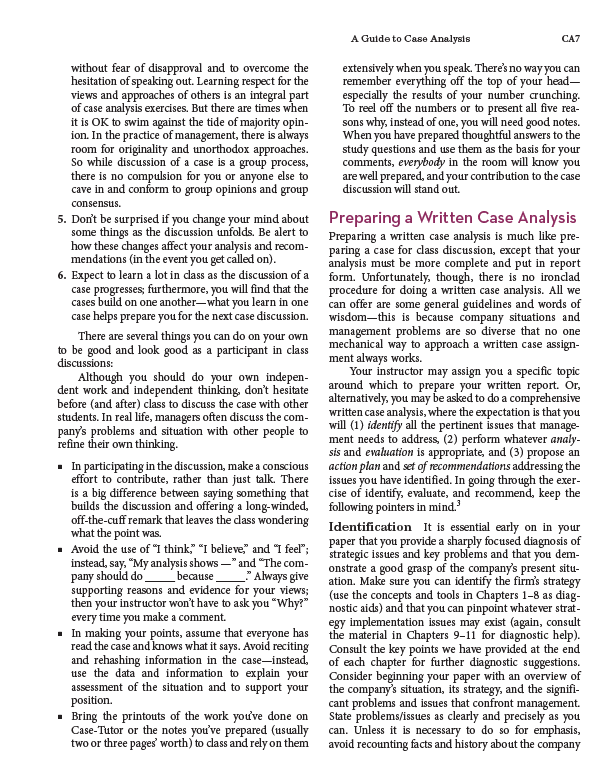 The case assignment will be based on Case #13 in
