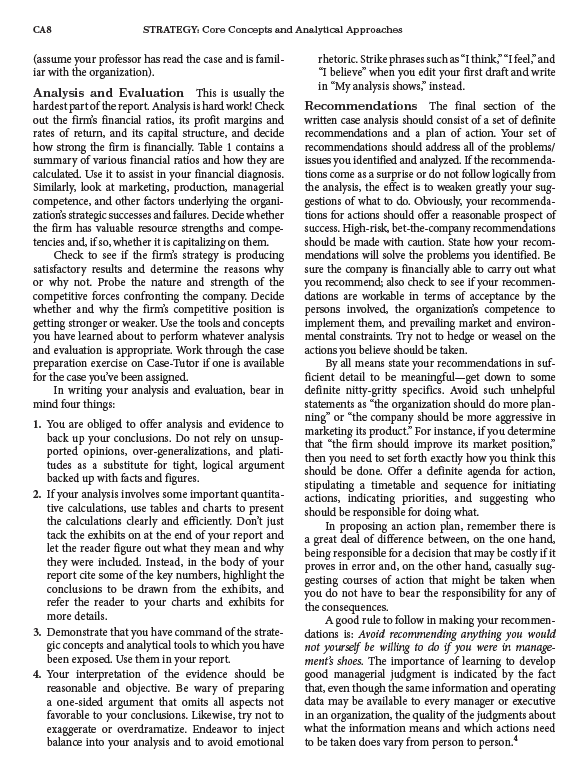 The case assignment will be based on Case #13 in