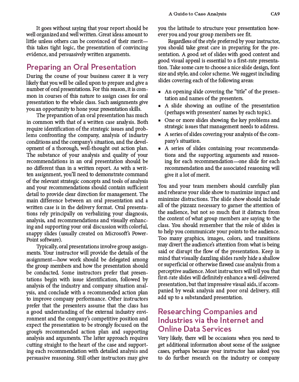 The case assignment will be based on Case #13 in