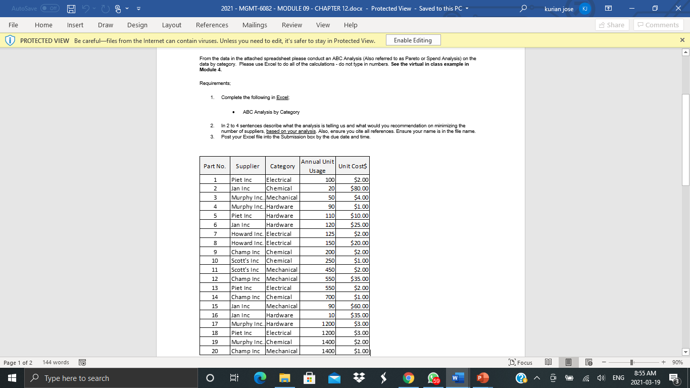 AutoSave Off Hvo 2021 - MGMT-6082 - MODULE 09 -