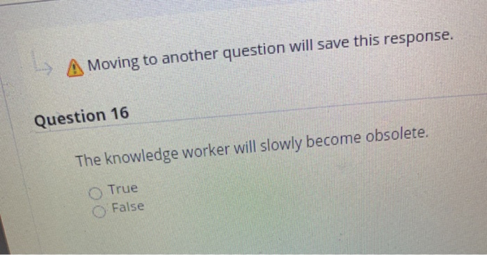 * A Moving to another question will save this