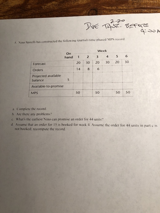 answer and explanation for problem 5 with actual