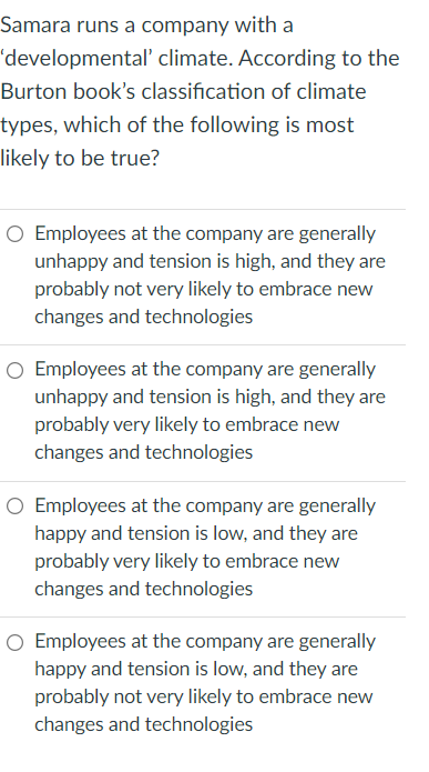 Samara runs a company with a 'developmental'