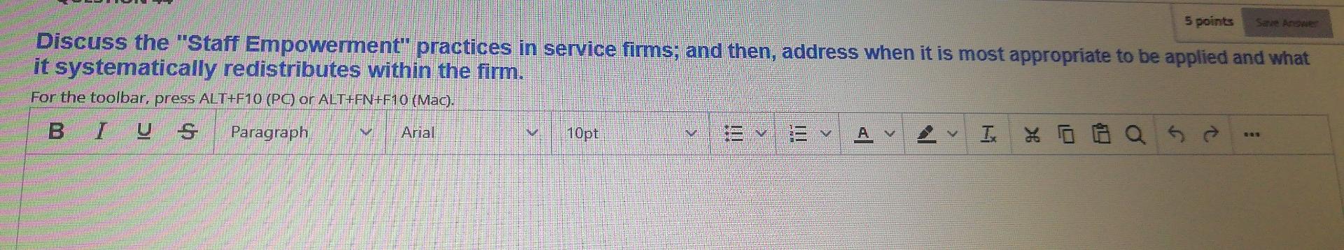 The subject is (Service Marketing) The subject is