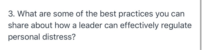 3. What are some of the best practices you can