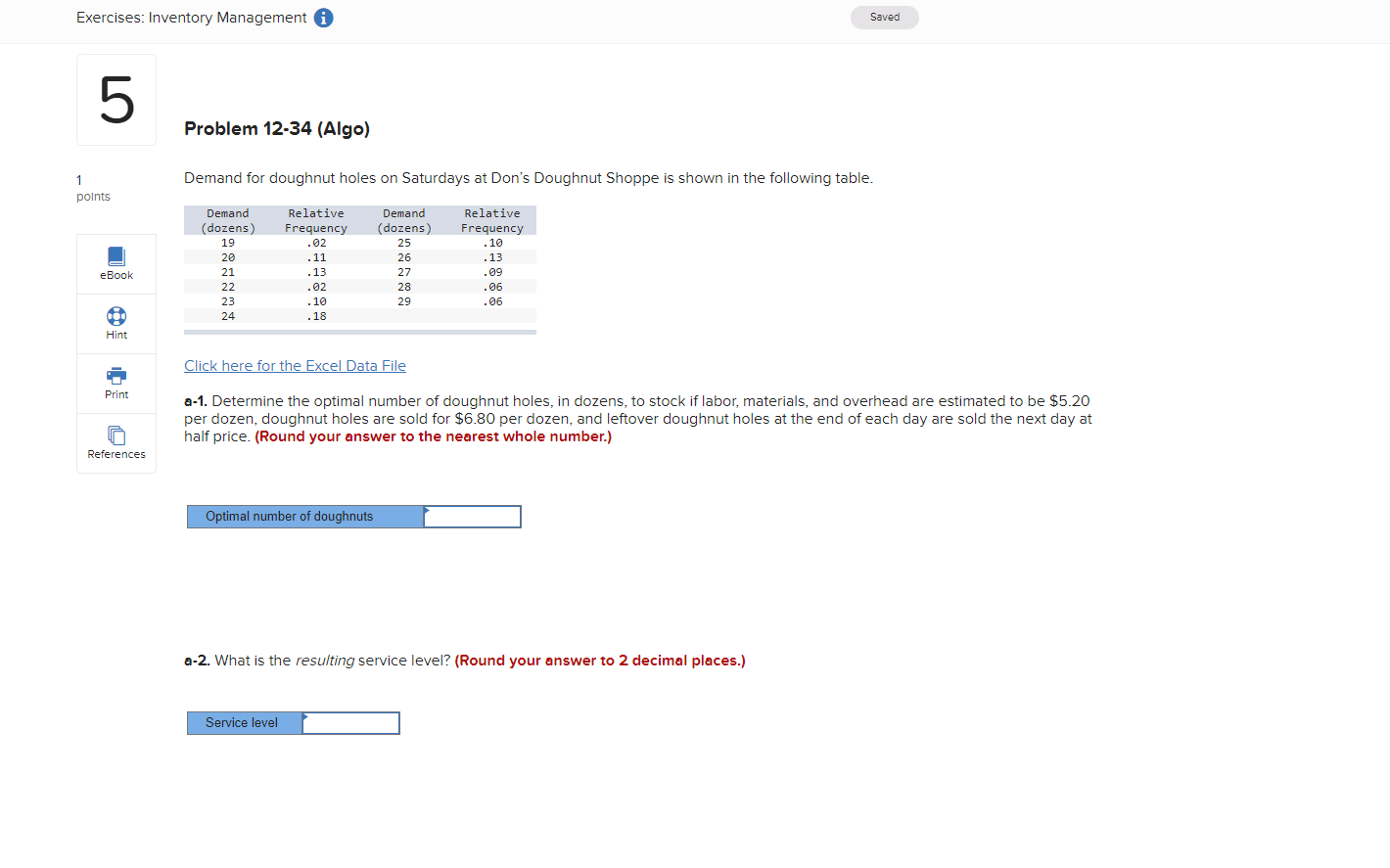 Exercises: Inventory Management i Saved UT