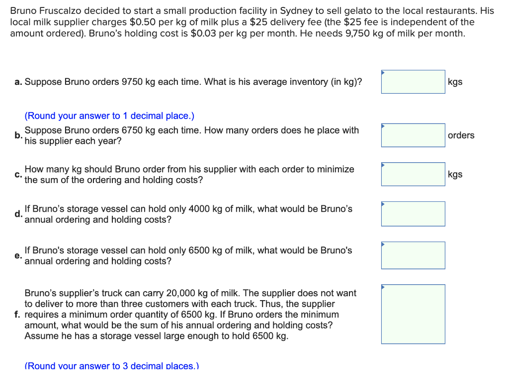 e,f, &g only Bruno Fruscalzo decided to start a