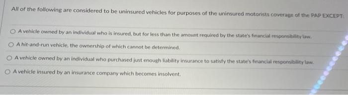 help asap!!! The minimum compulsory Personal Auto