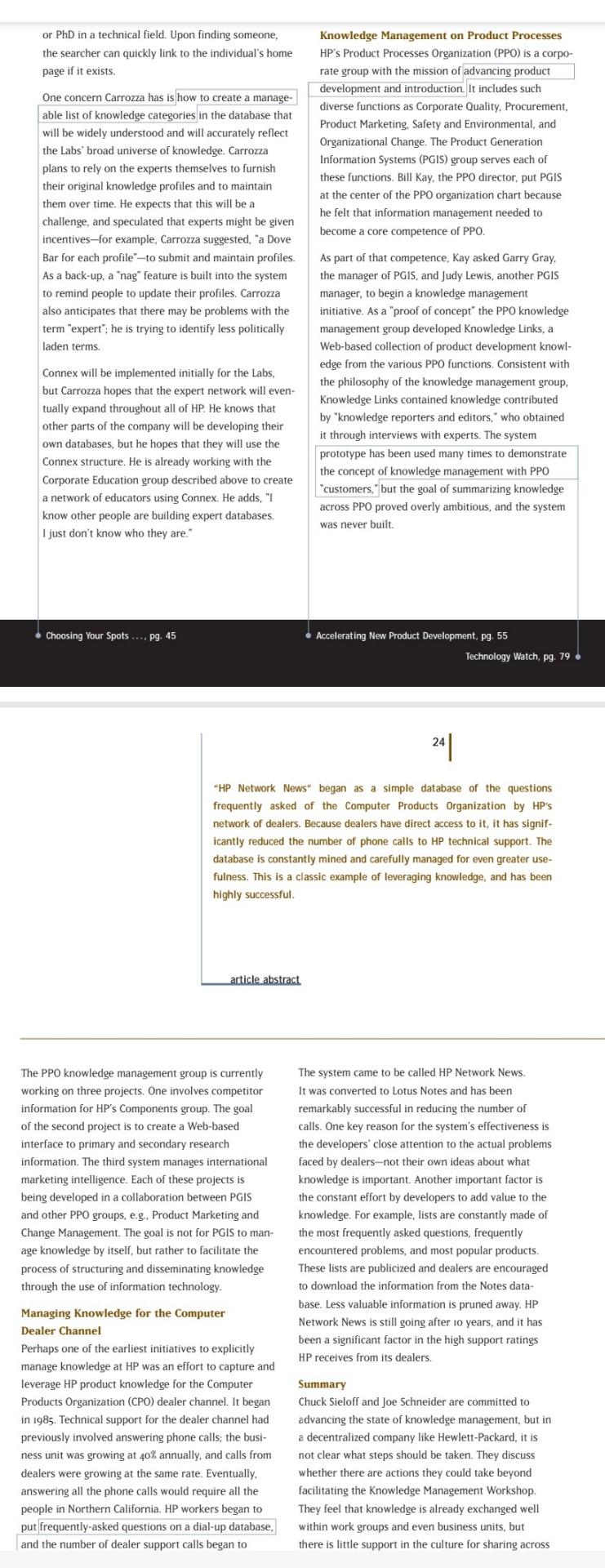 Guidelines: 1. Determine the case study's main