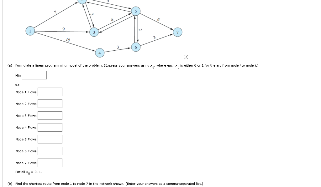 6 9 (a) Formulate a linear programming model of