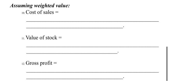 1 Julie paid JD100 a unit for items which she