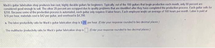 Macks guitar fabrication shop produces low cost,