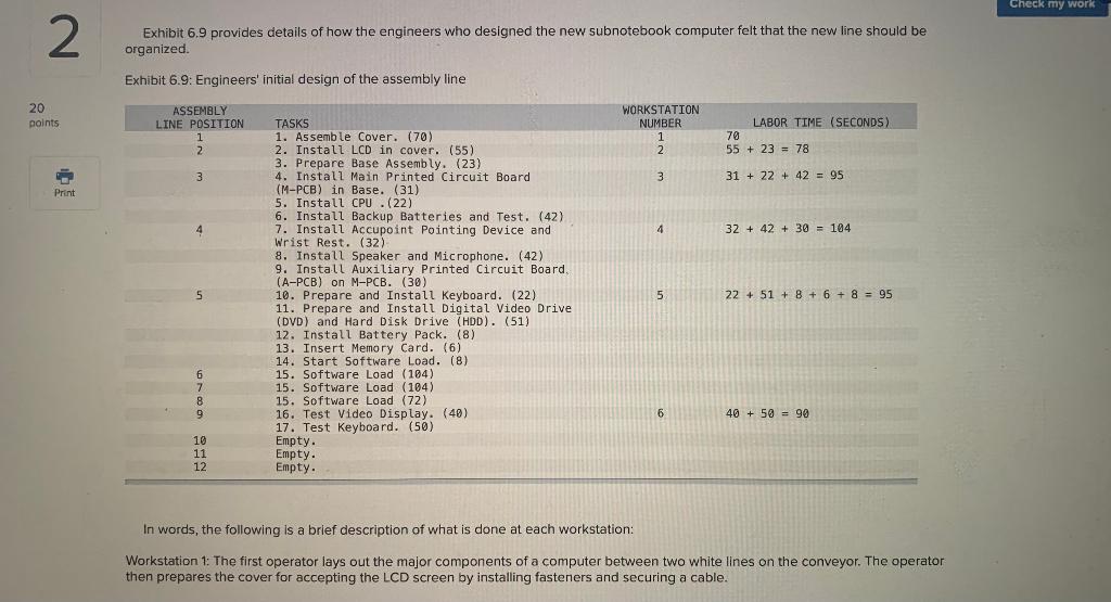 2 Analytics Exercise 6-2 (Algo) 20 points