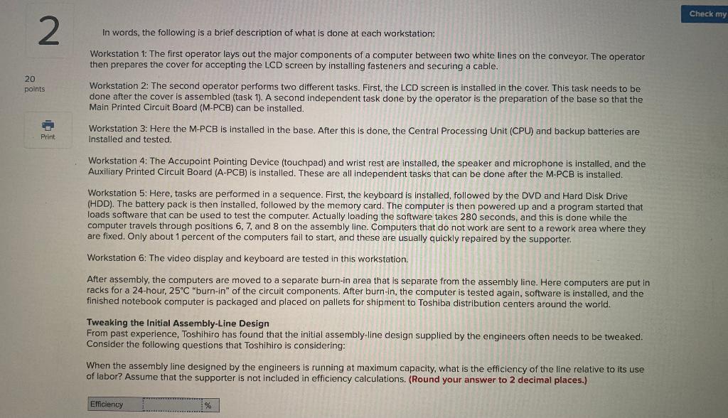 2 Analytics Exercise 6-2 (Algo) 20 points