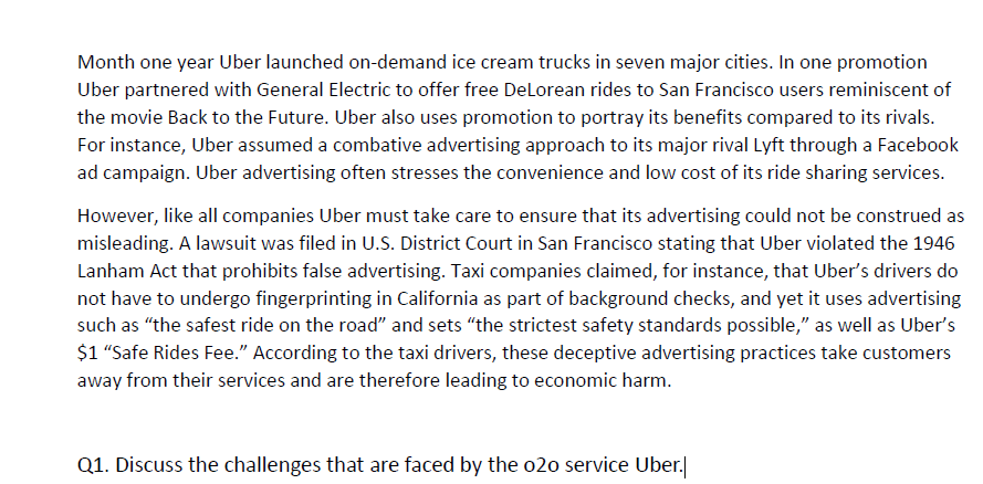 Uber Technologies Inc.: Managing Opportunities