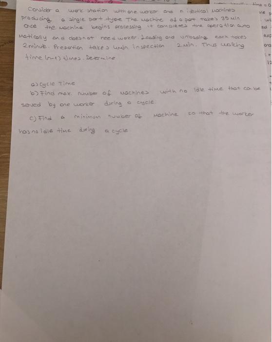 Les ale o coulder a work station with are worker