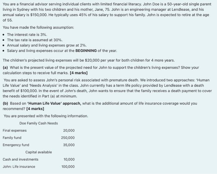 (c) Based on Needs Analysis approach, what is the