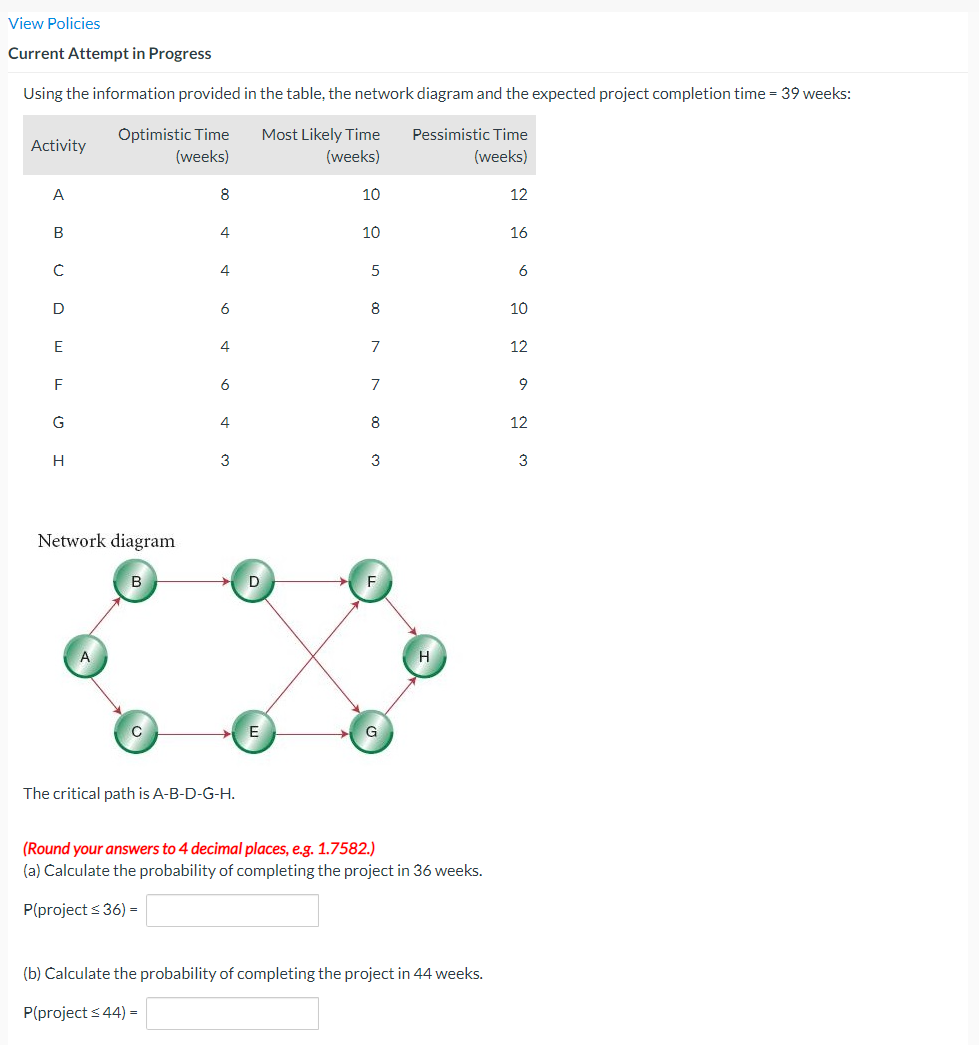 View Policies Current Attempt in Progress Using