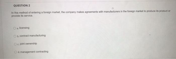 note : I just need to choose the final answer, no