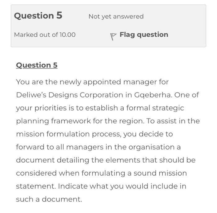 You are the newly appointed manager for Deliwe's