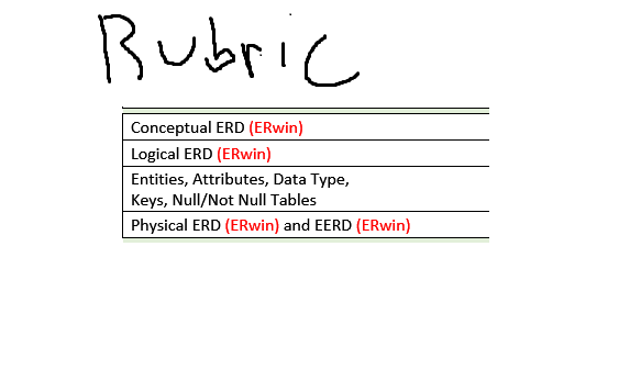 How would I create a Conceptual, Logical ERD, and