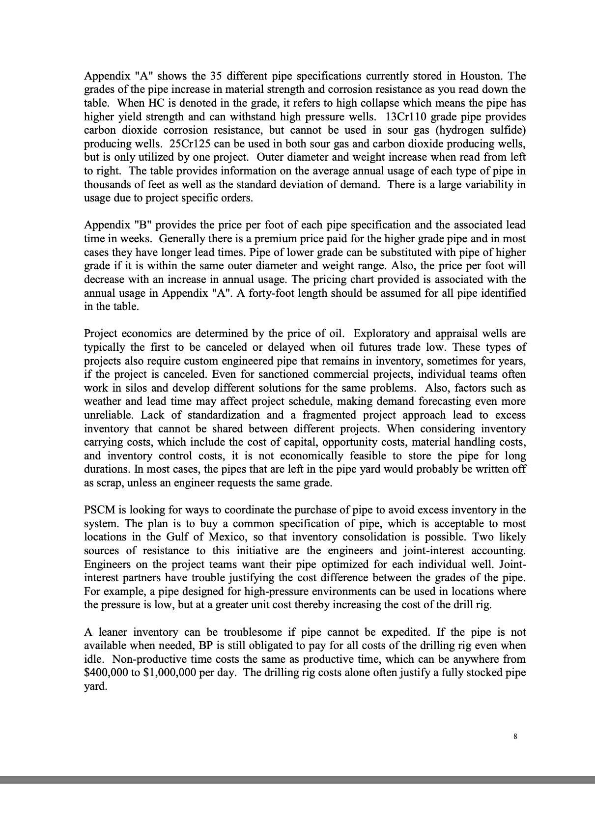 \ This case was developed solely for the purpose