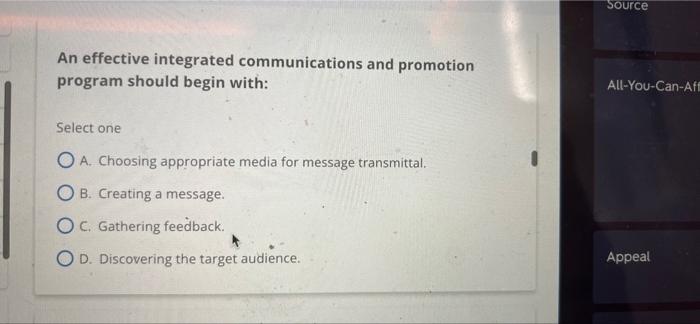 g An effective integrated communications and