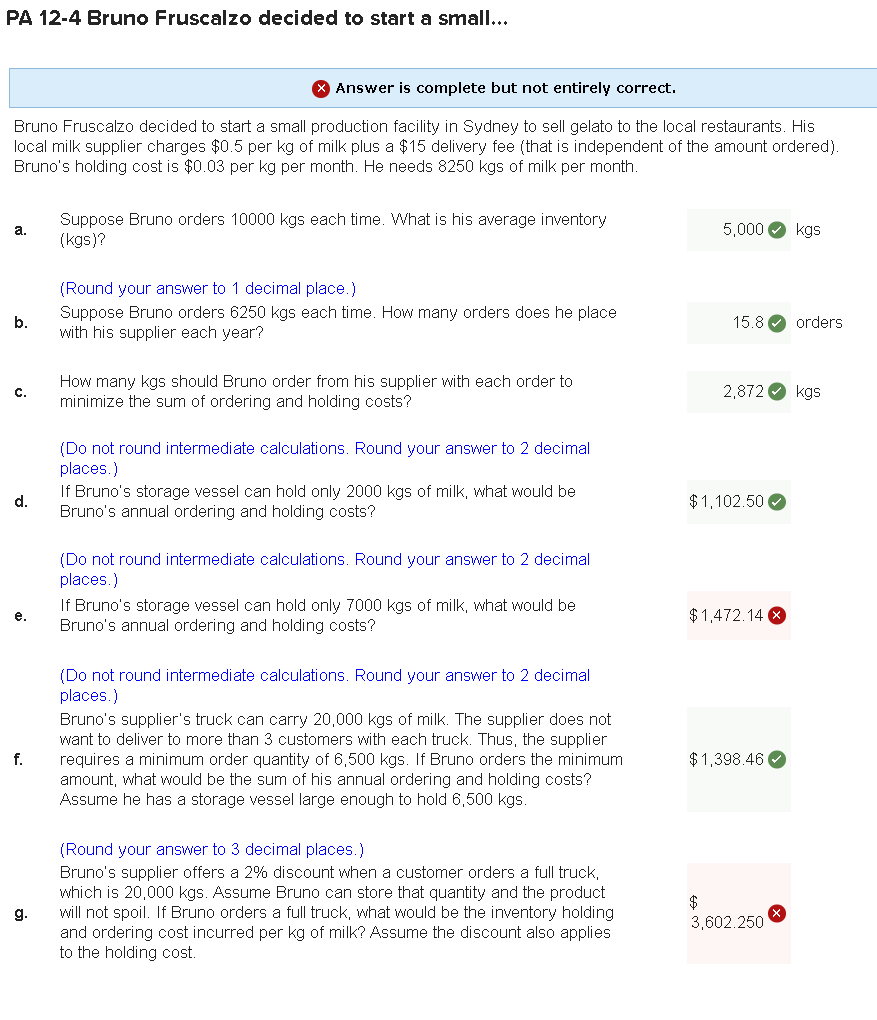 !!!! $1,472.14 for E is WRONG !!!! !!!!