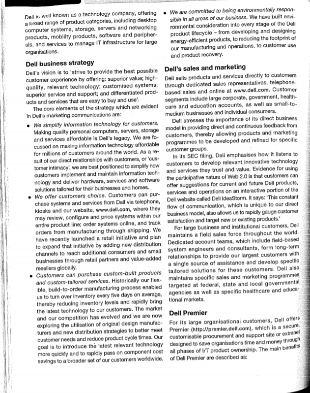 Marketing Case Study below: Question: Describe