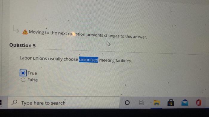 Question Completion Status: A Moving to the next