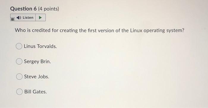 Question 5 (4 points) Listen Network Effects: