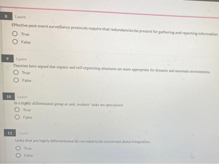 8 1 point Effective post-event surveillance