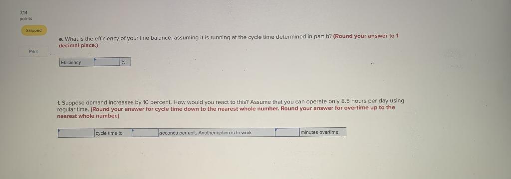 9 Problem 6-17 (Algo) 7.14 points Some tasks and