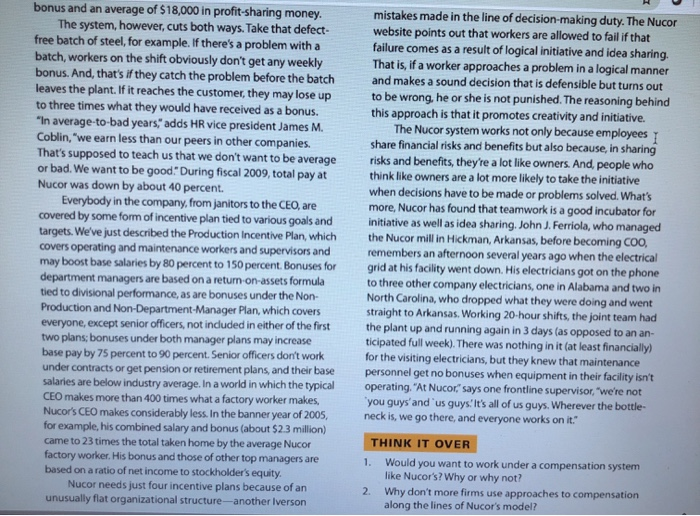 1. Would you want to work under a compensation