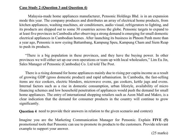 Case Study 2 (Question 3 and Question 4)
