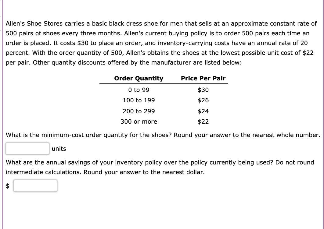 Allen's Shoe Stores carries a basic black dress