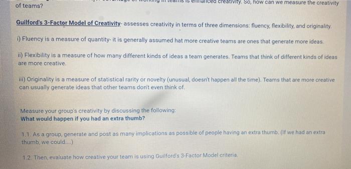 1. Why do you think there is a need for