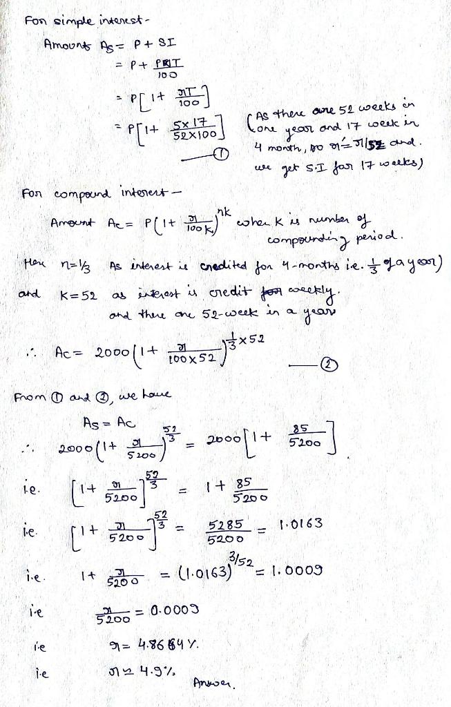 this is Q 2000 $ is the capital amount and it