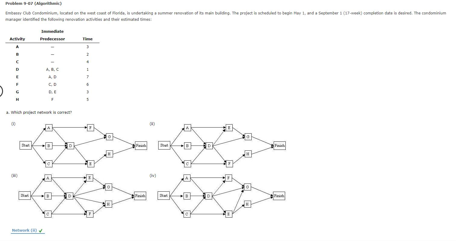 Problem 9-07 (Algorithmic) Embassy Club